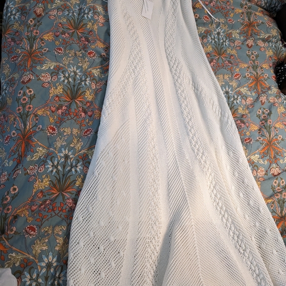 Vince Sleeveless Sweater Macrame Midi Dress - Picture 7 of 16